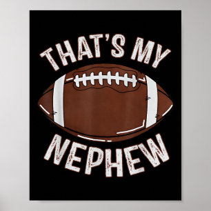Poster C'est My Nephew Football Tante Uncle Famille Jeu D