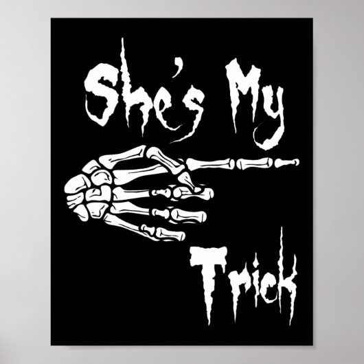 Poster C'est My Trick Skeleton Halloween Easy Couples Cos (Devant)