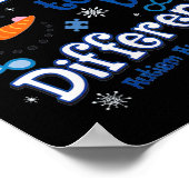 Poster C'est Noël Cool d'être différent - Autisme Aware (Coin)