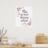 Poster C'Est Notre Endroit Heureux (Cuisine)