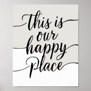 Poster C'est notre endroit heureux