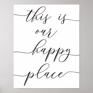 Poster C'est notre Happy Place Print