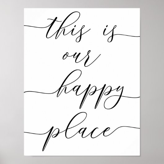 Poster C'est notre Happy Place Print (Devant)