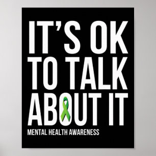 Poster C'Est Ok De Parler De It Mental Health Sensibilisa