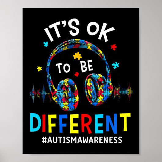 Poster C'est Ok D'être Différent Jeu Cool de Sensibilisat (Devant)