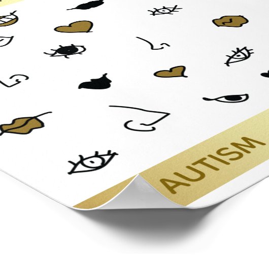 Poster C'est OK d'être différent, Sensibilisation sur l'a (Coin)