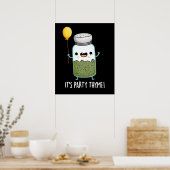 Poster C'est Party Thyme Funny Herb Pun Dark BG (Cuisine)