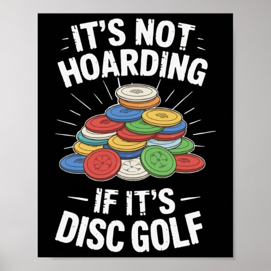 Poster C'est Pas du Fouillis Si C'est Disc Golf Drôle Dis (Devant)