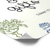 Poster C'est plus coloré Illustrated Cartes & Cadeaux (Coin)