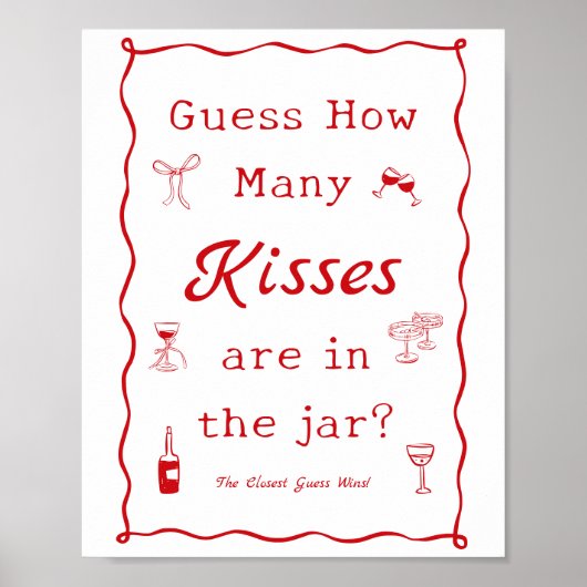 Poster C'est plus Fête des mariées de deviner combien (Devant)