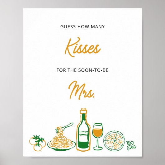 Poster C'est plus rustique italien Devinez combien (Devant)