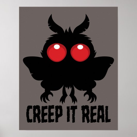 Poster C'est réel, l'étrange Mothman, un cryptide mystéri (Devant)