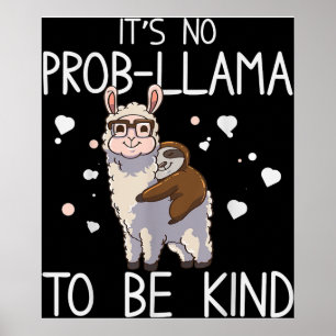 Poster C'est sans problème lama d'être gentil