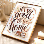 Poster C'est si bon d'être Home Wall Art