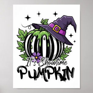 Poster C'Est Spectacle Sorcière Citrouille Halloween Mer