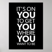 Poster C'est sur vous, Gym Succès Hustle Grind Motivation (Devant)