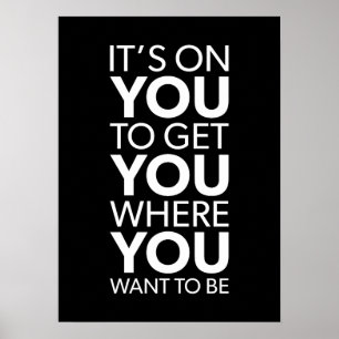 Poster C'est sur vous, Gym Succès Hustle Grind Motivation