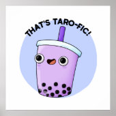 Poster C'est Taroffic Funny Boba Tea Pun (Devant)