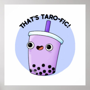Poster C'est Taroffic Funny Boba Tea Pun