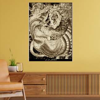 Poster C'EST TERMINÉ - Lion De Juda Vs. Serpent Ailé