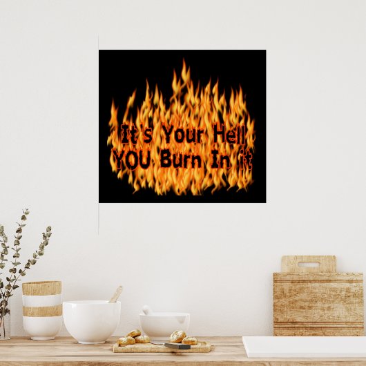 Poster C'est ton enfer (Cuisine)