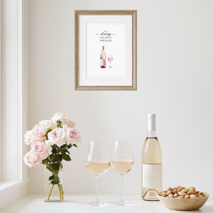 Poster C'est toujours le moment du rosé Art