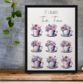 Poster C'est toujours l'heure du thé