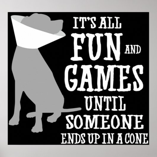 Poster C'est tout le plaisir et les jeux jusqu'à ce que q (Devant)