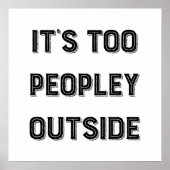 Poster C'est trop de gens dehors. (Devant)
