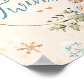 Poster C'est Twins Baby shower d'hiver Sprinkle Snowflake (Coin)