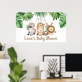 Poster C'est un Baby shower de Safari Garçon (Bureau à domicile)