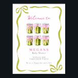 Poster C'est un Big Dill - Pickle Pink Coquette Baby show<br><div class="desc">C'est un Big Dill - Poster de Baby shower Pickle Pink Coquette</div>