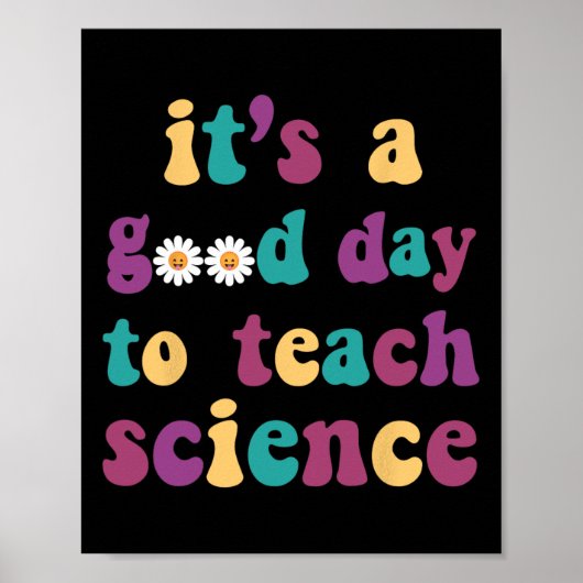Poster C'est un bon jour pour enseigner la science drôle (Devant)