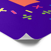 Poster C'est un bon jour pour faire des maths (Coin)