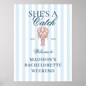 Poster C'est un chat Homard Bachelorette Bienvenue (Devant)