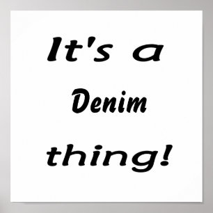 Poster C'est un denim !
