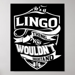 Poster C'Est Un Don De Chose Lingo