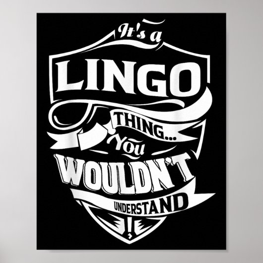Poster C'Est Un Don De Chose Lingo (Devant)