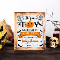 "C'est un garçon" Citrouille Baby shower d'Hallowe