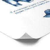 Poster C'est un garçon de jeans bleu baby shower tombole (Coin)