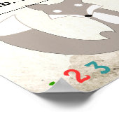 Poster C'est un garçon ! Nouveaux statistiques de bébé mi (Coin)