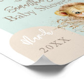 Poster C'est un garçon Safari Thème Lion Baby shower bien (Coin)