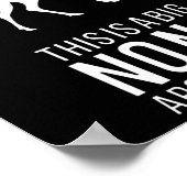 Poster C'Est Un Gros Non Autour Ici Drôle Deer Butt (Coin)