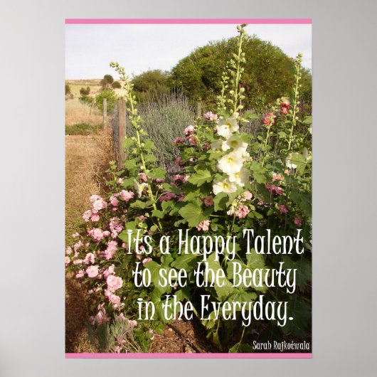 Poster C'est un heureux talent de voir l'affiche de l'art (Devant)