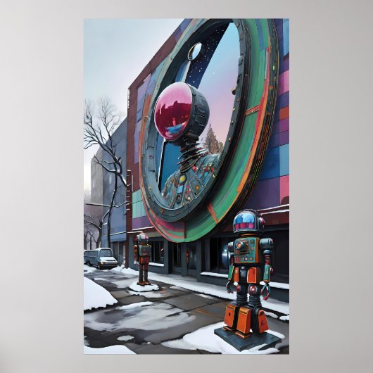 Poster C'est un monde de robots - Ken Gage Art (Devant)