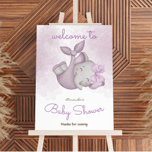 Poster C'est un panneau de bienvenue pour une baby shower