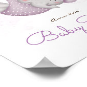 Poster C'est un signe d'accueil pour une petite fille élé (Coin)