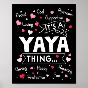 Poster C'est un truc de Yaya qui dit drôle, mignonne gran
