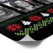 Poster C'est un vilain pull de Noël Joe Biden Harris (Coin)