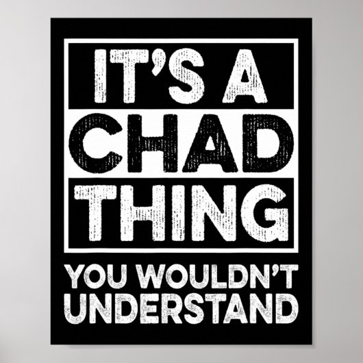 Poster C'est une affaire de Chad que vous ne comprendriez (Devant)
